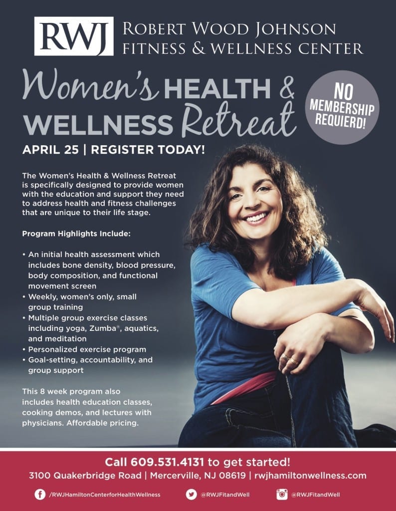 Women's Health & Wellness Retreat starts Monday, April 25 in Hamilton